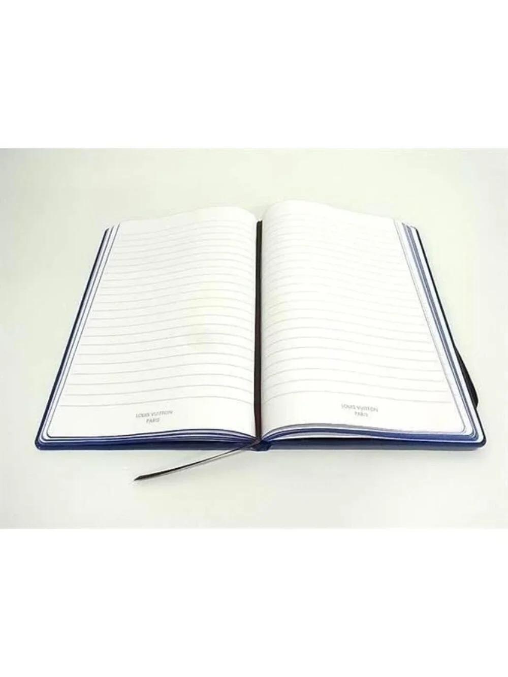 Louis Vuitton Monogram Empreinte Emily Agenda Cover Notebook Book Blue