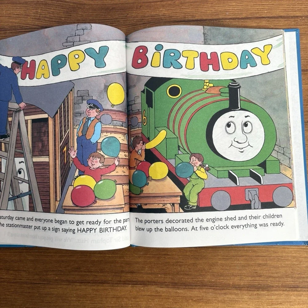1995 Thomas the Tank Engine Big Blue Treasury Hardcover Illustrated