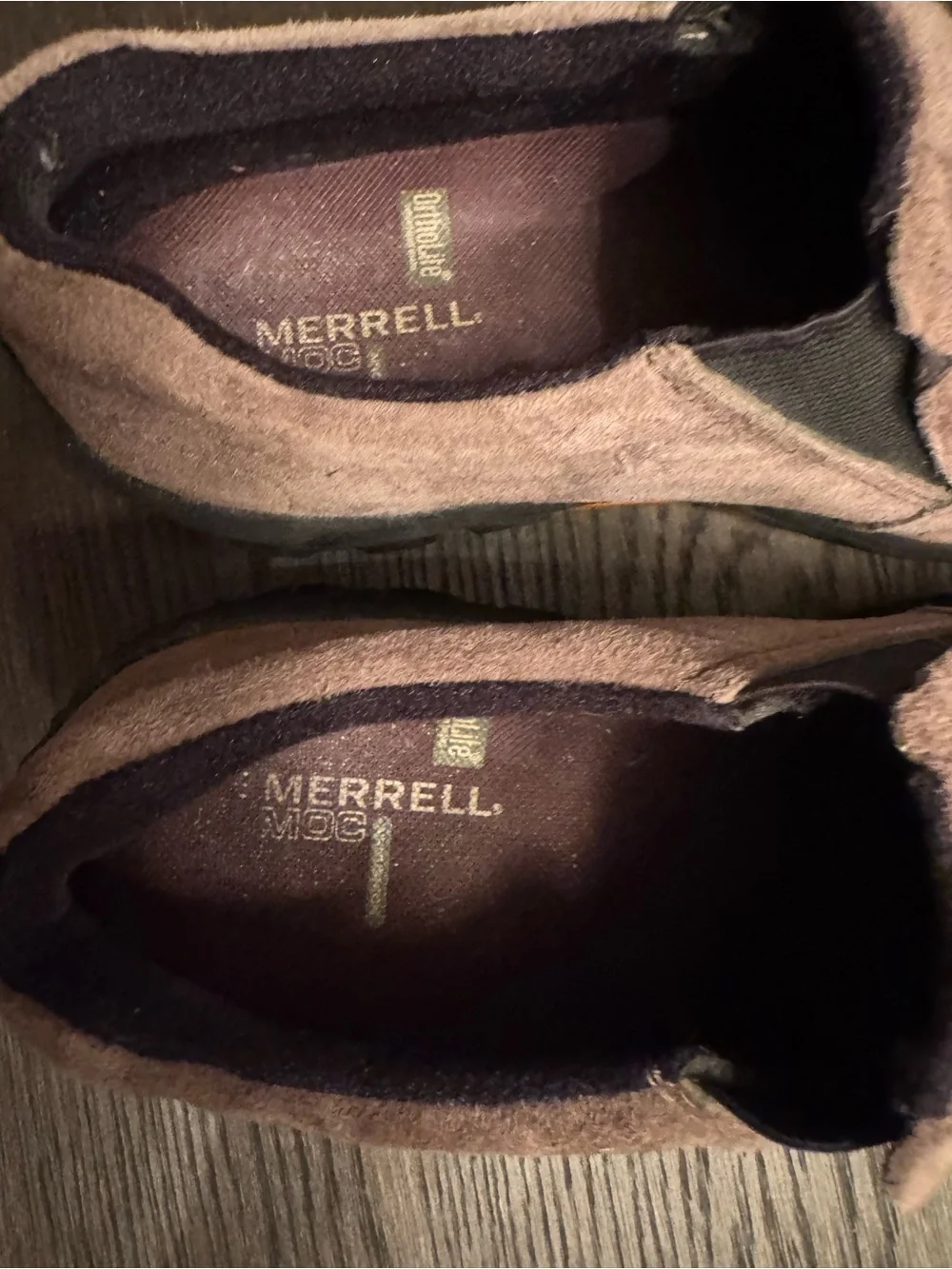 Merrell Men's Brown Suede Slip-On Loafers