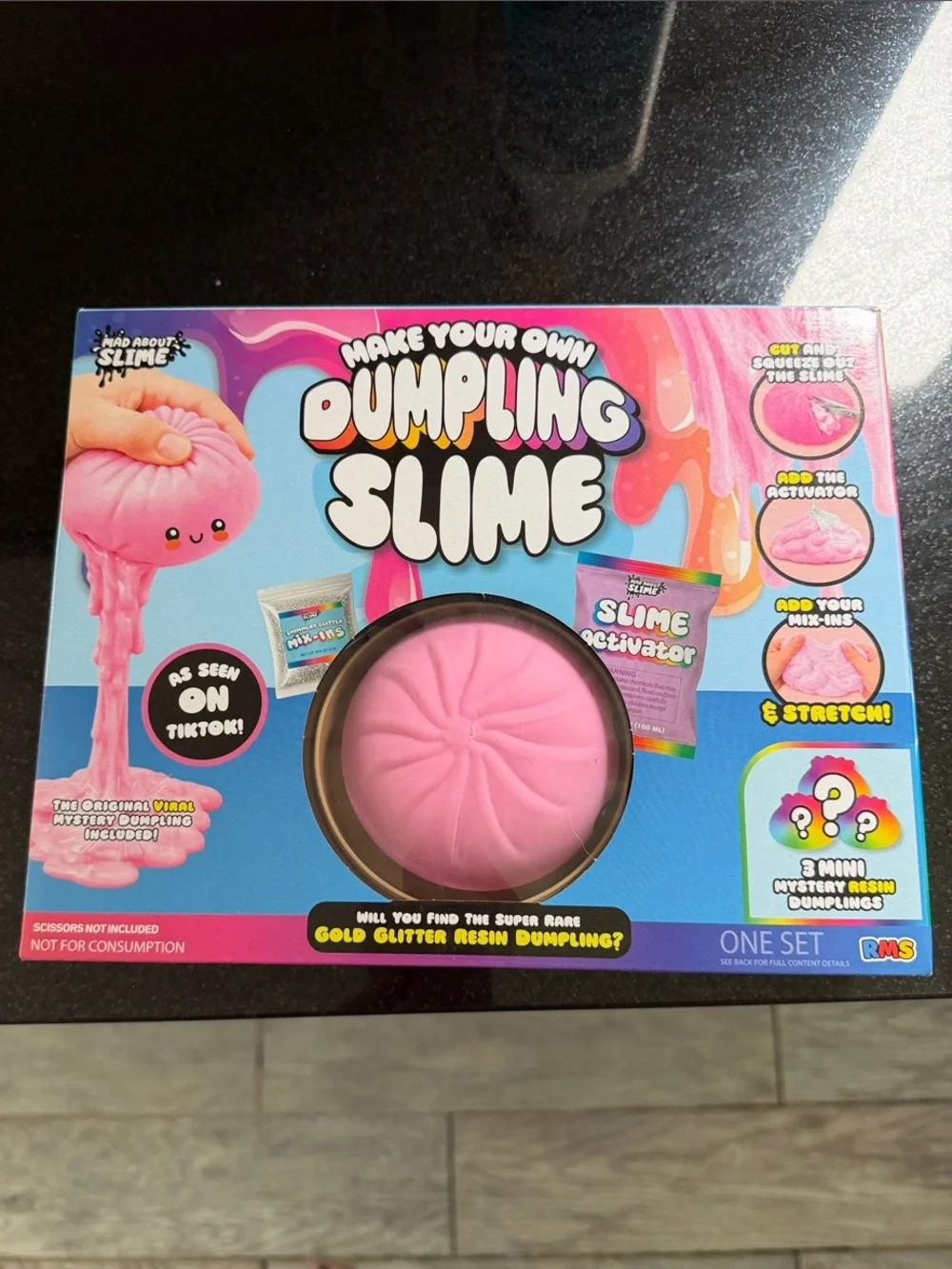 NIB 100% Auth RMS Make Your Own Dumpling Slime Kit - Pink
