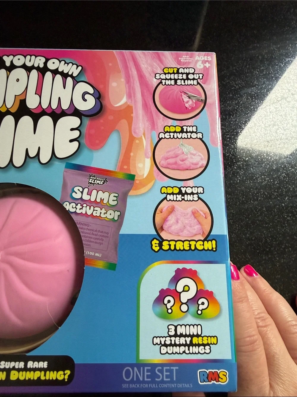 NIB 100% Auth RMS Make Your Own Dumpling Slime Kit - Pink