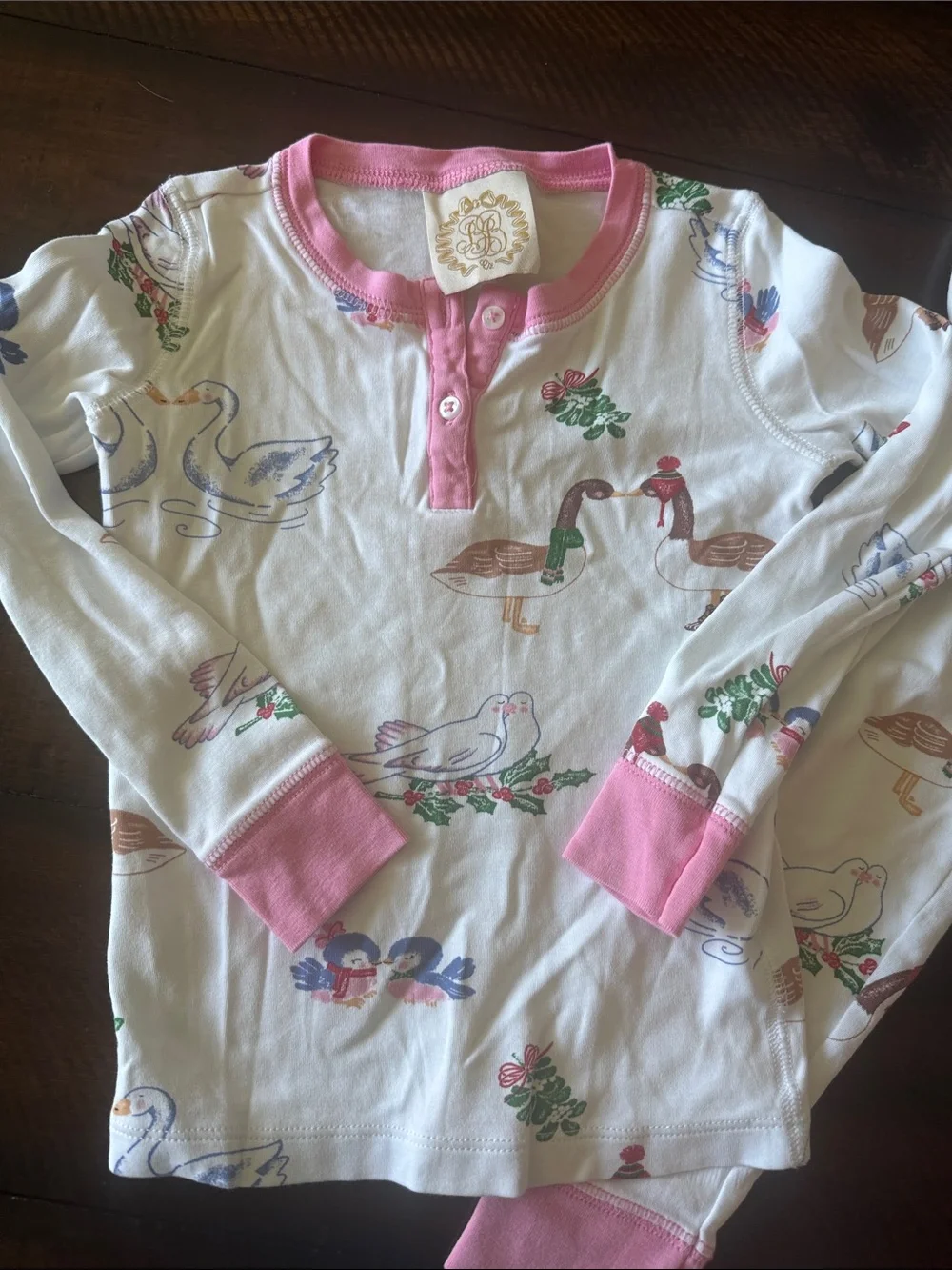TBBC 4T Christmas Pajamas Sutton's Sweet Dream Set 12 Days of Christmas