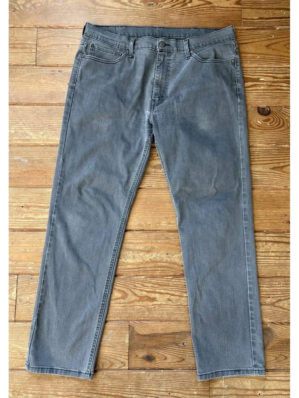 Levi's 511 Men's Slim Fit Stretch Jeans Gray 38x32 Five Pocket