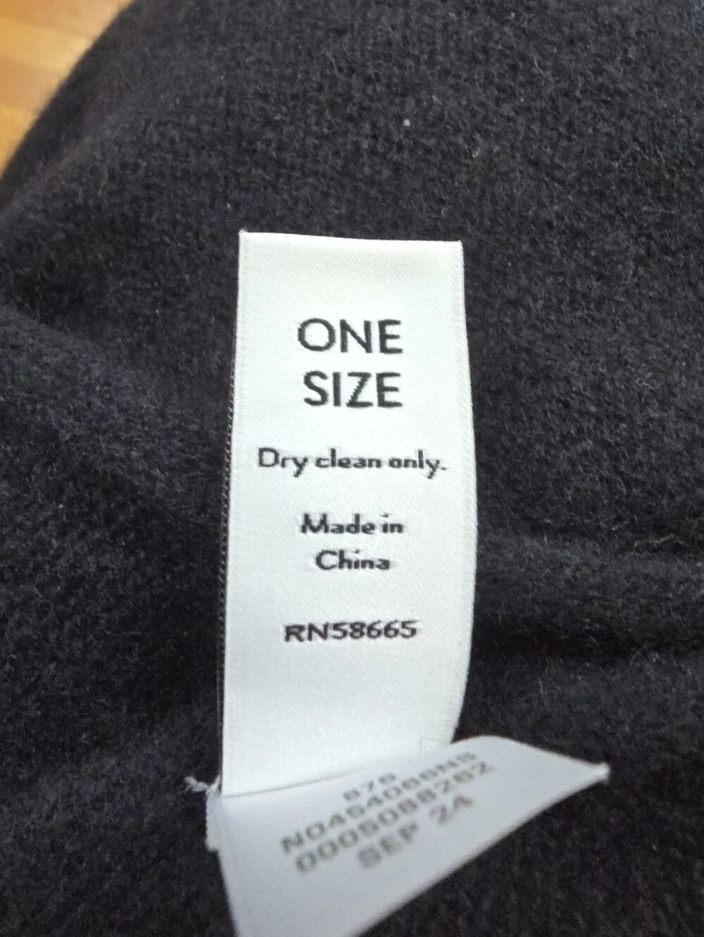Nordstrom, Cashmere Travel Wrap Scarf, Black, EUC, Women's OS (90