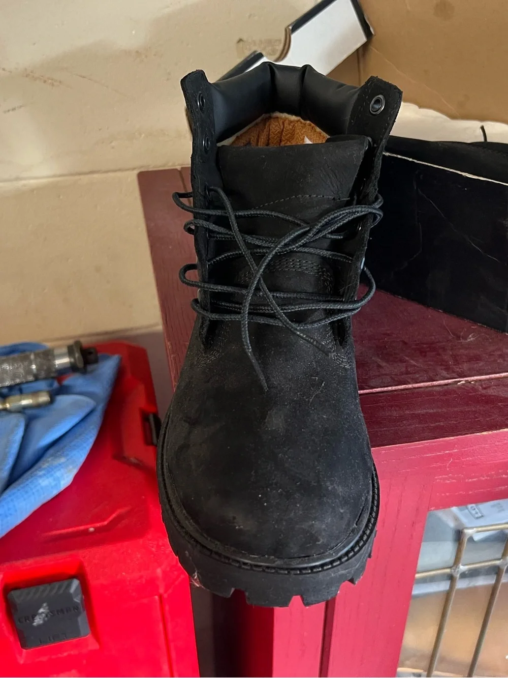 Timberland Kids Black Lace-Up Rugged Boots