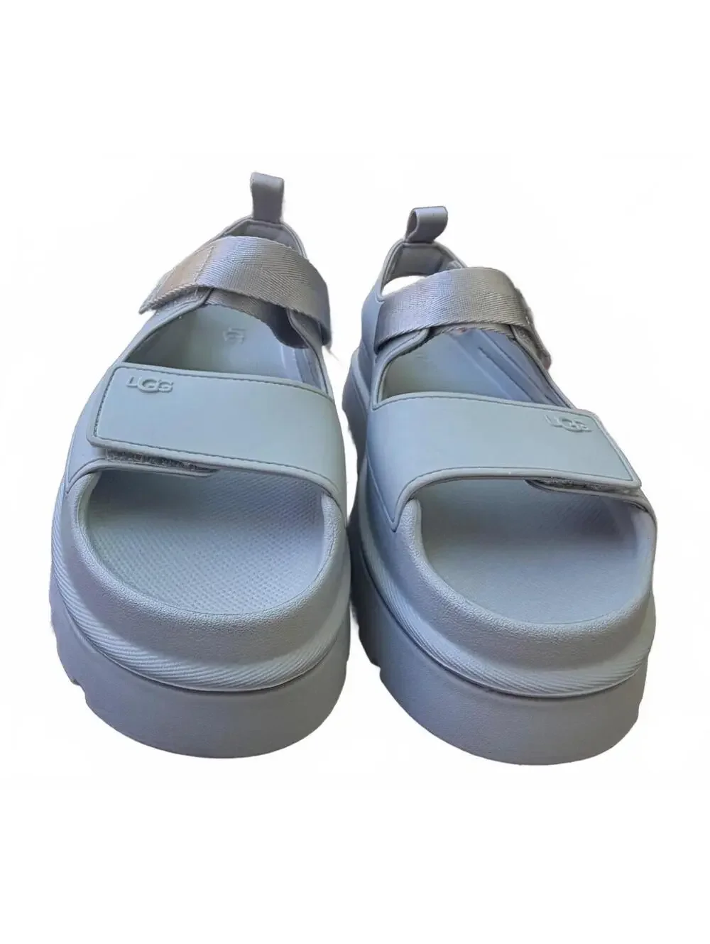 NWOT UGG Womens GoldenGlow Platform Sandals in Ice Blue size 8