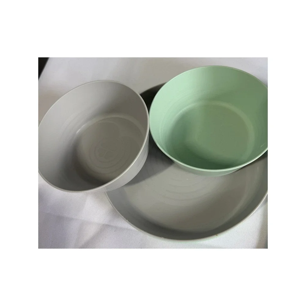 IKEA Kids Dining Wear Plastic Plates Bowls Cups Utensils Set BPA Free Toddler