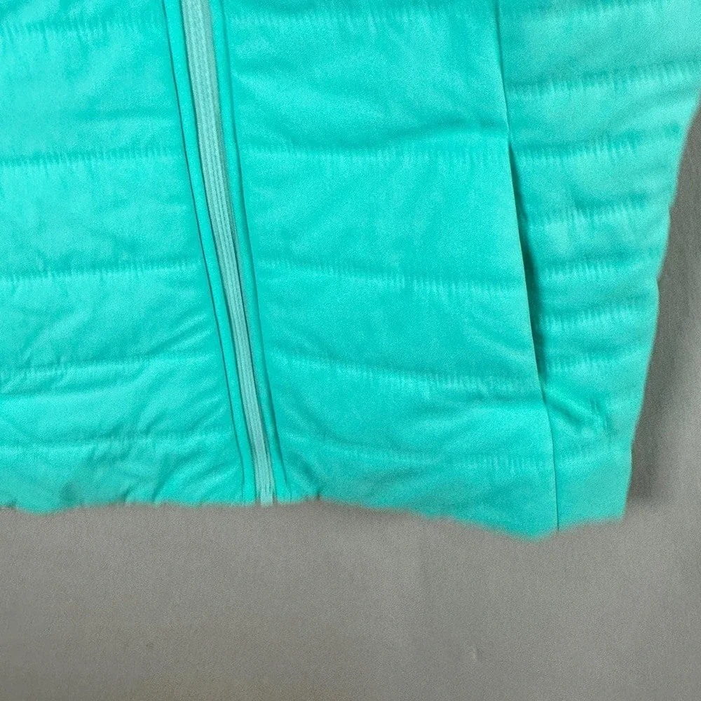 The North Face Vest Girls L 14/16 Teal Quilted Puffer Winter Outdoor Hiking‎