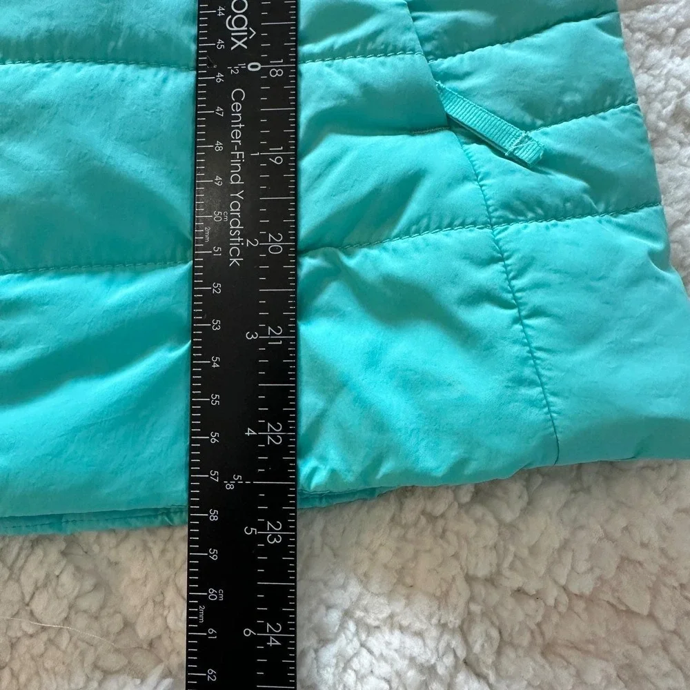 The North Face Vest Girls L 14/16 Teal Quilted Puffer Winter Outdoor Hiking‎