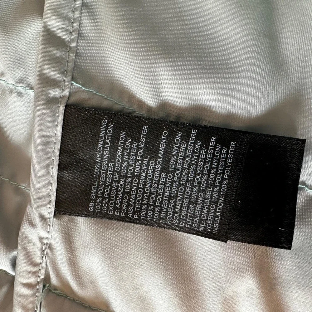 The North Face Vest Girls L 14/16 Teal Quilted Puffer Winter Outdoor Hiking‎