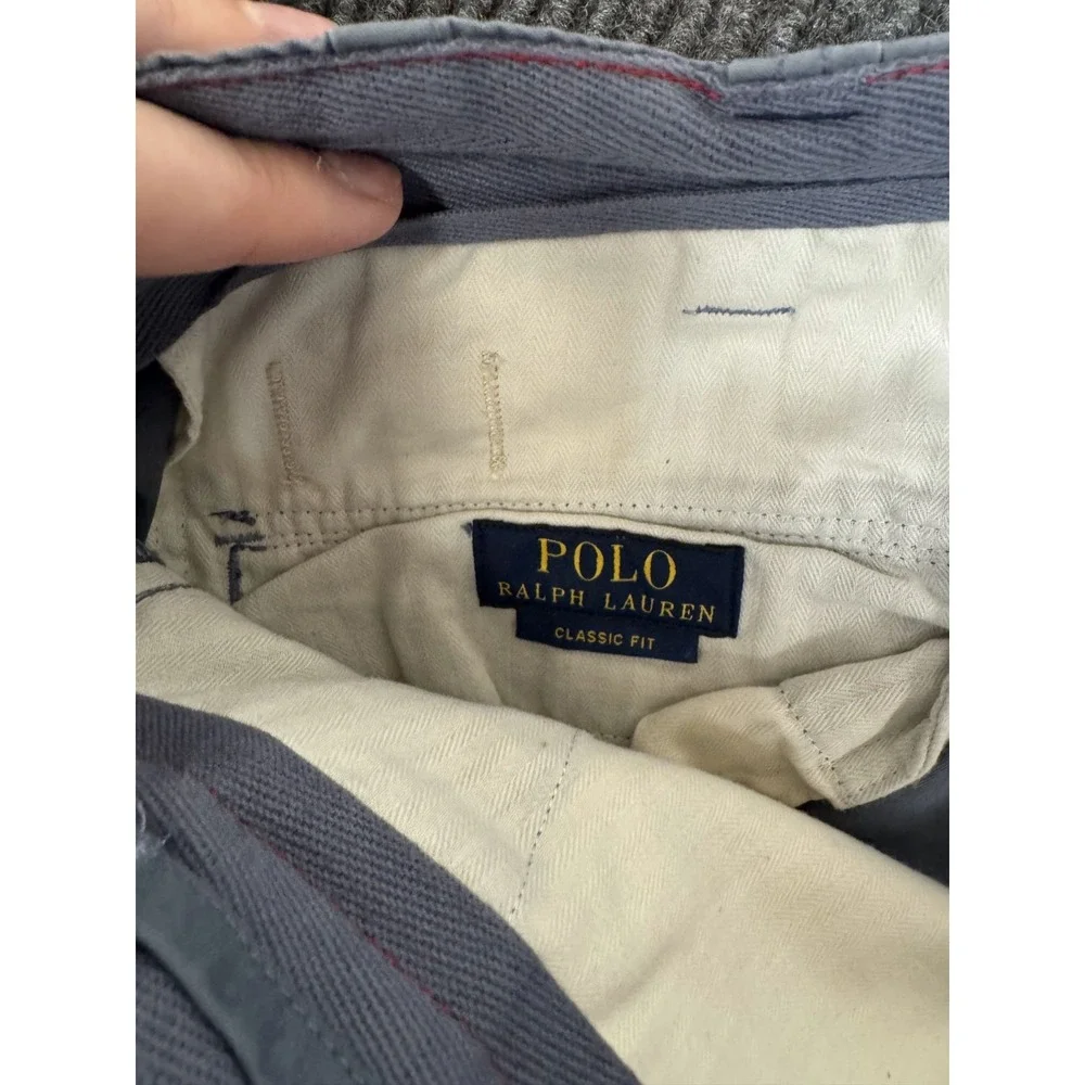 Polo Ralph Lauren Utility Cargo Shorts Mens Size 44 Grey Baggy Classic Fit 10