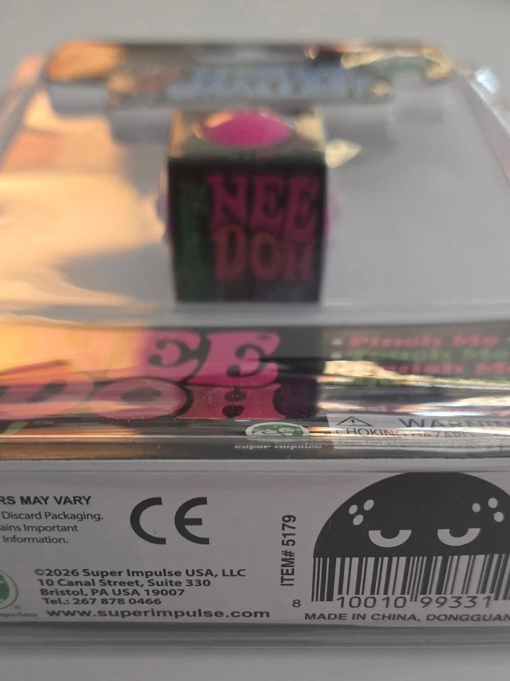 Nee Doh world smallest Glob! Mini Pink Stress Ball