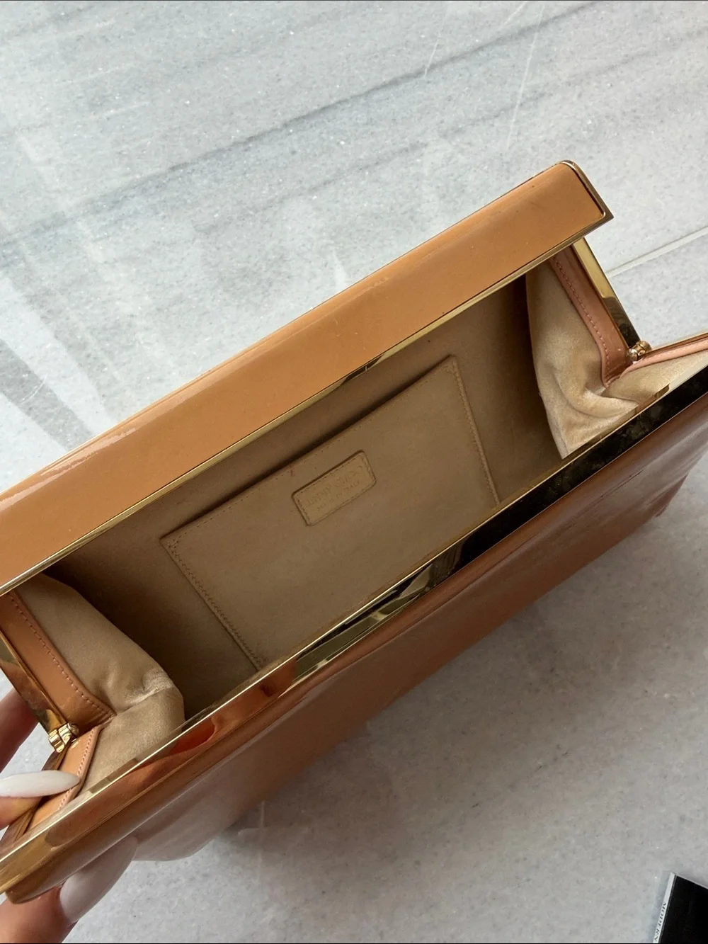 Jimmy Choo glossy tan