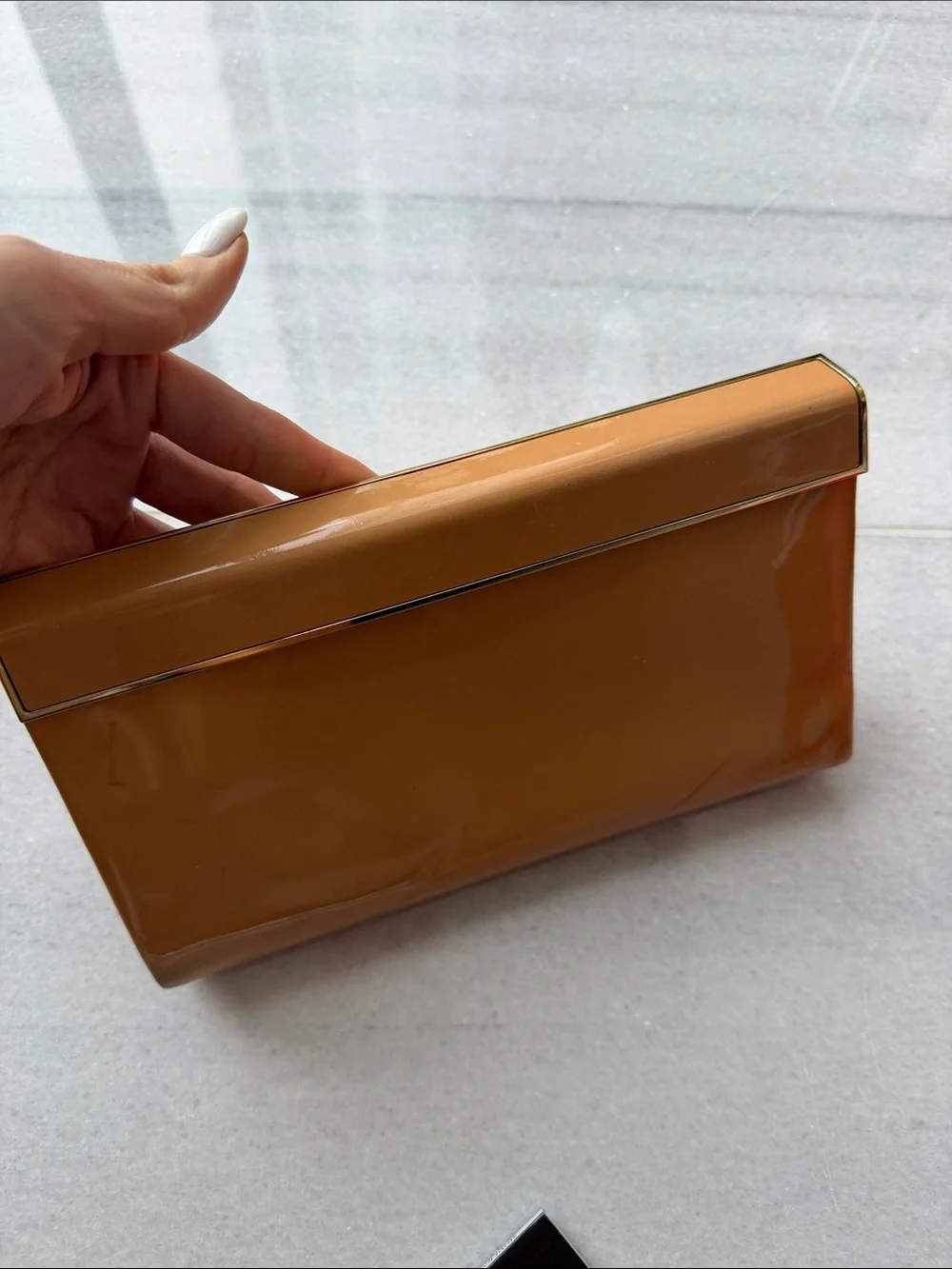 Jimmy Choo glossy tan