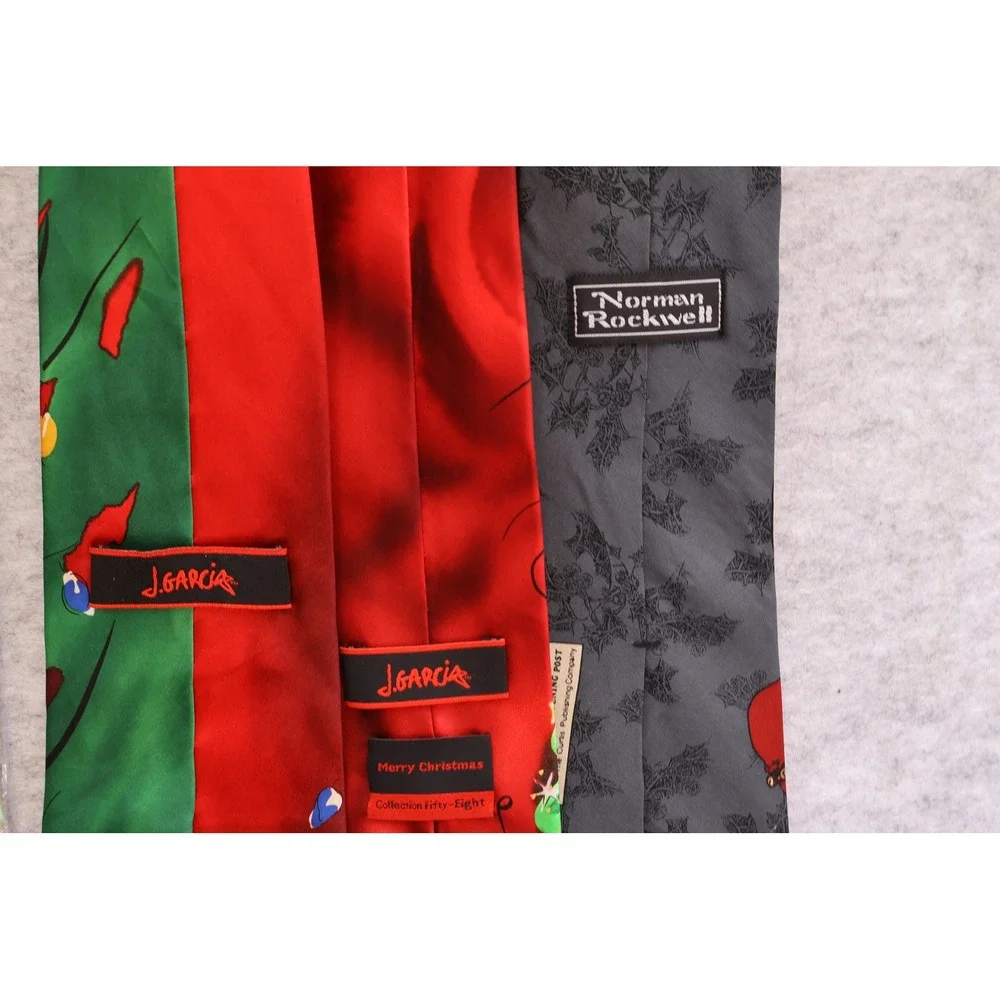 Mens Christmas Holiday Necktie Lot 12pc Looney Tunes Tommy Hilfiger Hugo Boss