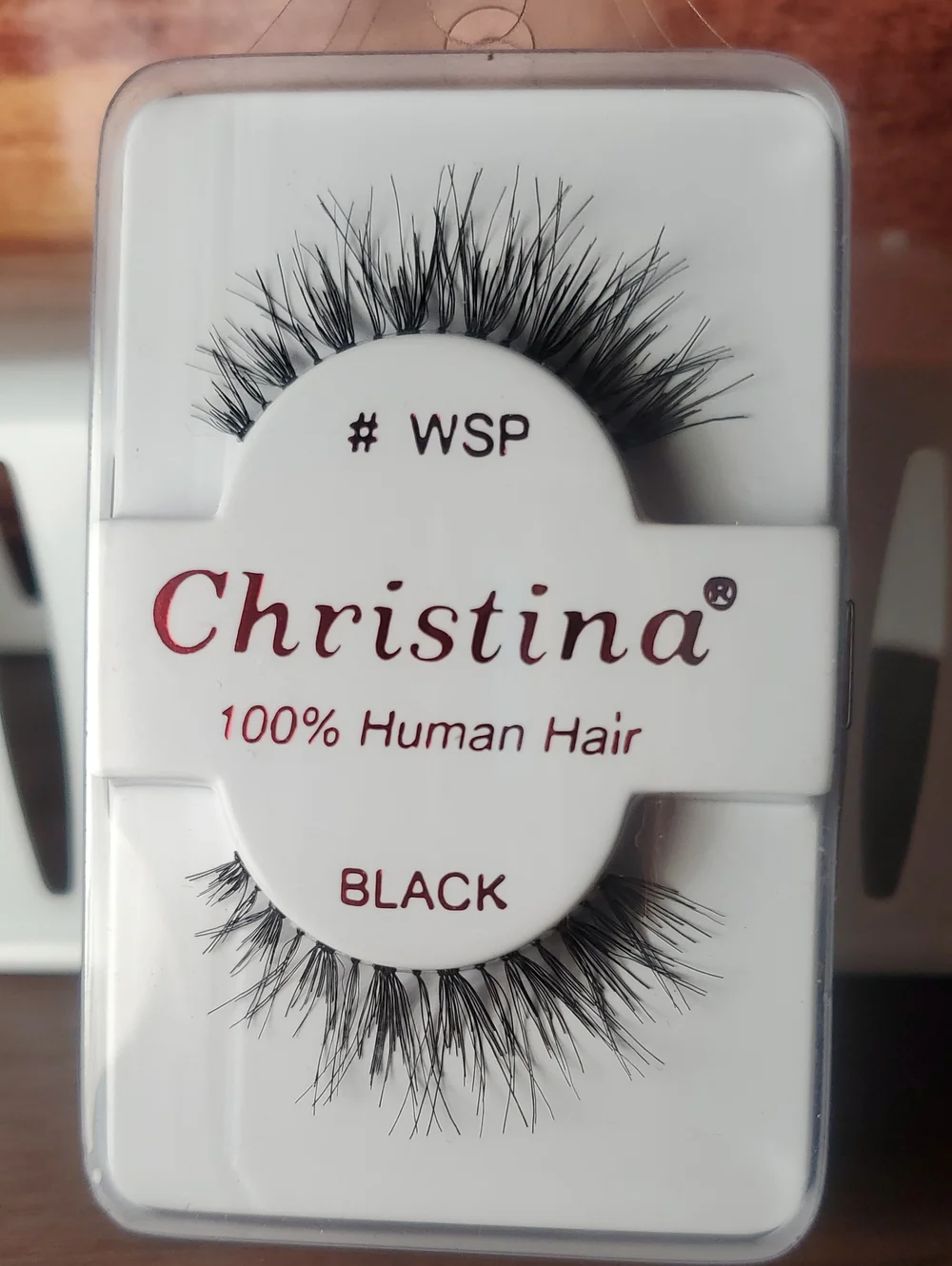 Christina Black 100% Human Hair False Eyelashes - Flared Volume Set 4