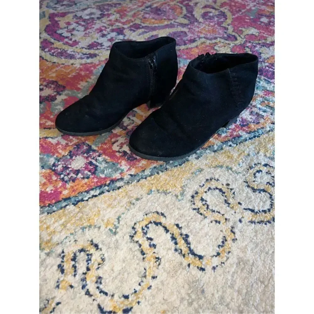 Little Girls Black Boutique Boots