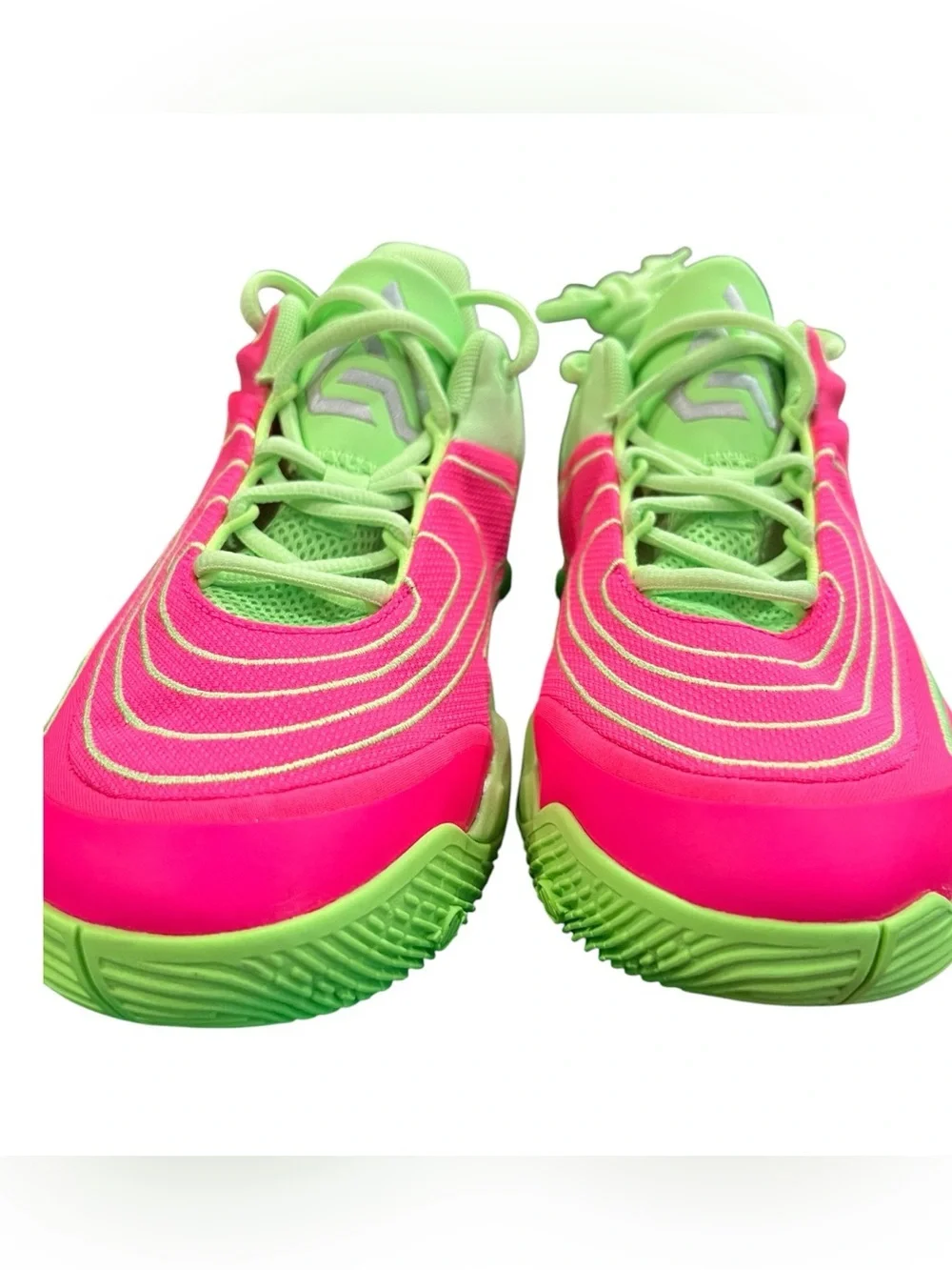 Nike Giannis Immortality 4 GS Lime Blast Iron Grey Basketball Shoes 6.5Y Women 8
