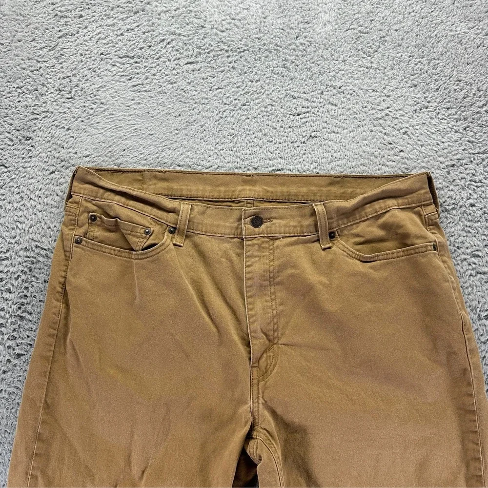 Levi's 541 Pant Men 40x30 Brown Cotton Chino Straight Leg Preppy Business Career