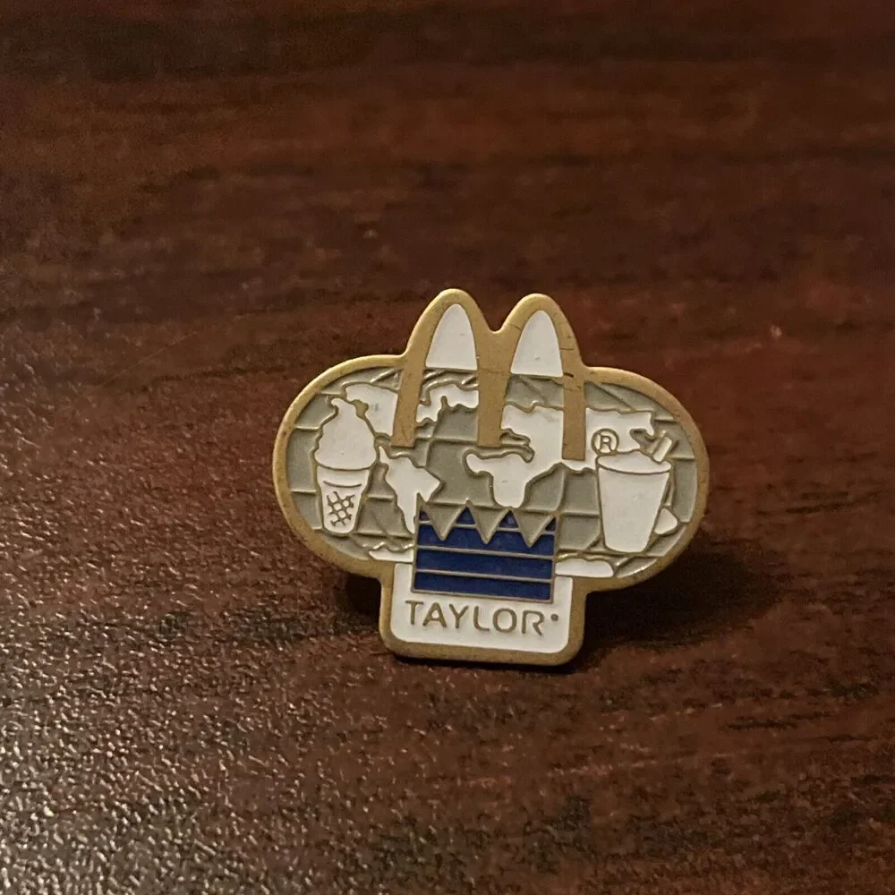 McDonald’s Taylor Foods World Map Ice Cream Cone Employee Lapel‎ Hat Pin