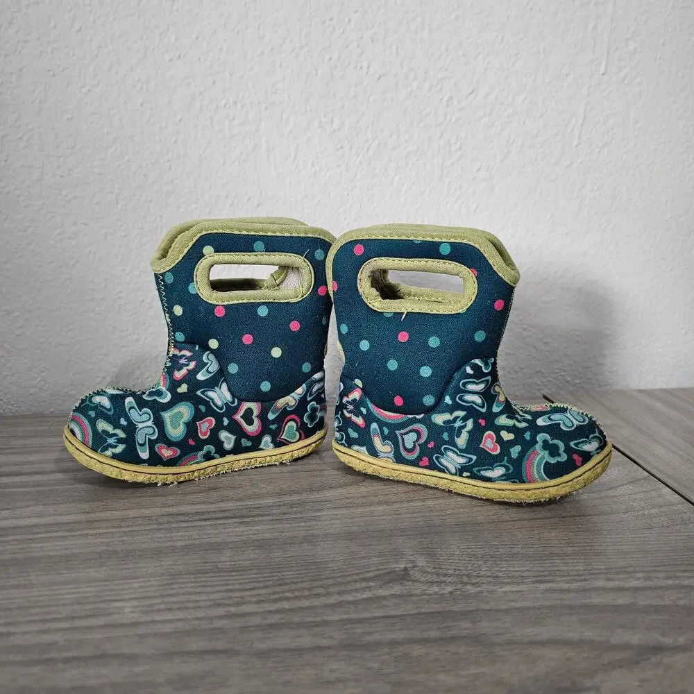 BOGS Baby II Boots Waterproof Rainbow Green Blue Toddler Infants US 5 Outdoors