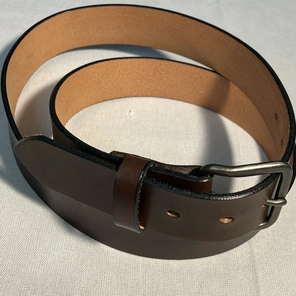 Dark Brown Leather Belt NWOT Possibly Handmade