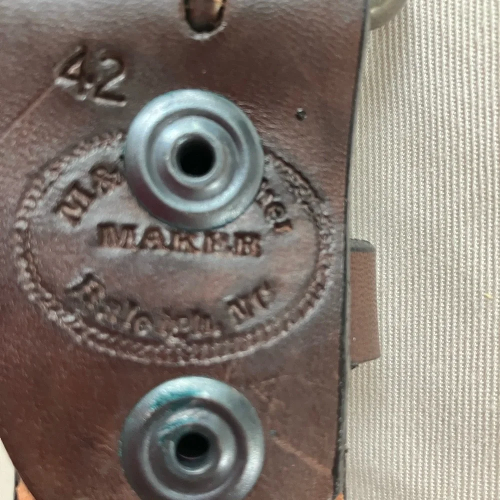 Dark Brown Leather Belt NWOT Possibly Handmade