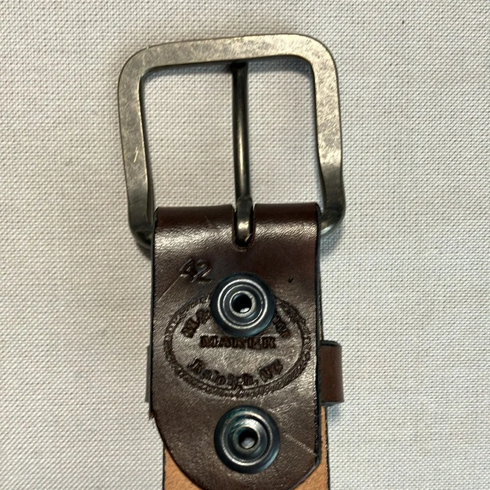 Dark Brown Leather Belt NWOT Possibly Handmade