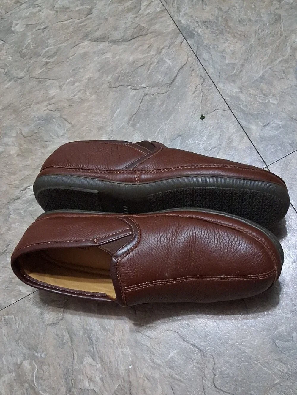 L.L. Bean Men’s Brown Leather Slip-On Loafers