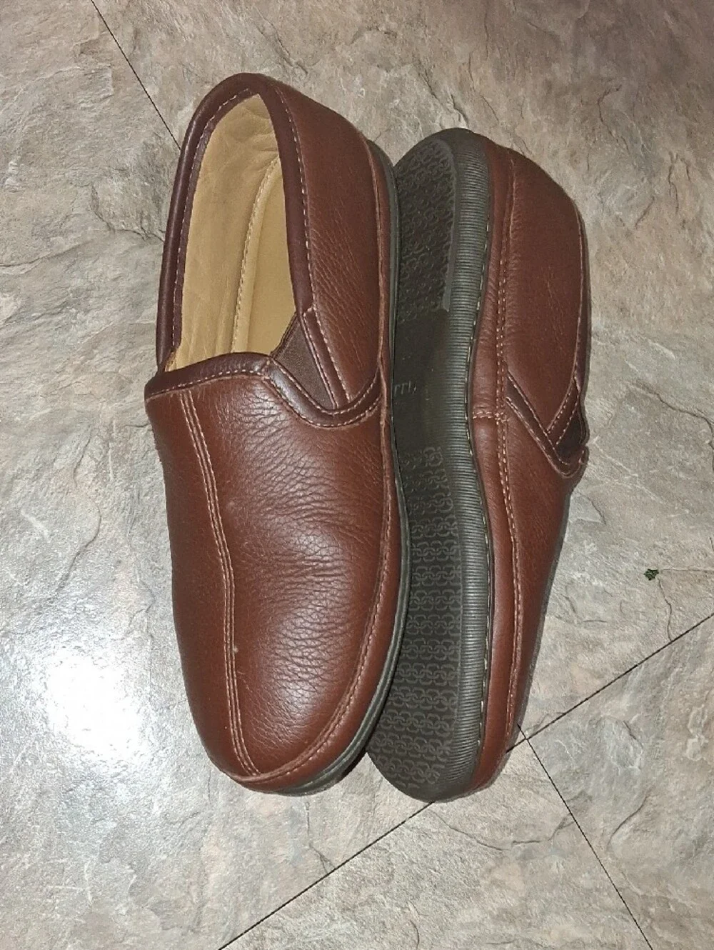 L.L. Bean Men’s Brown Leather Slip-On Loafers