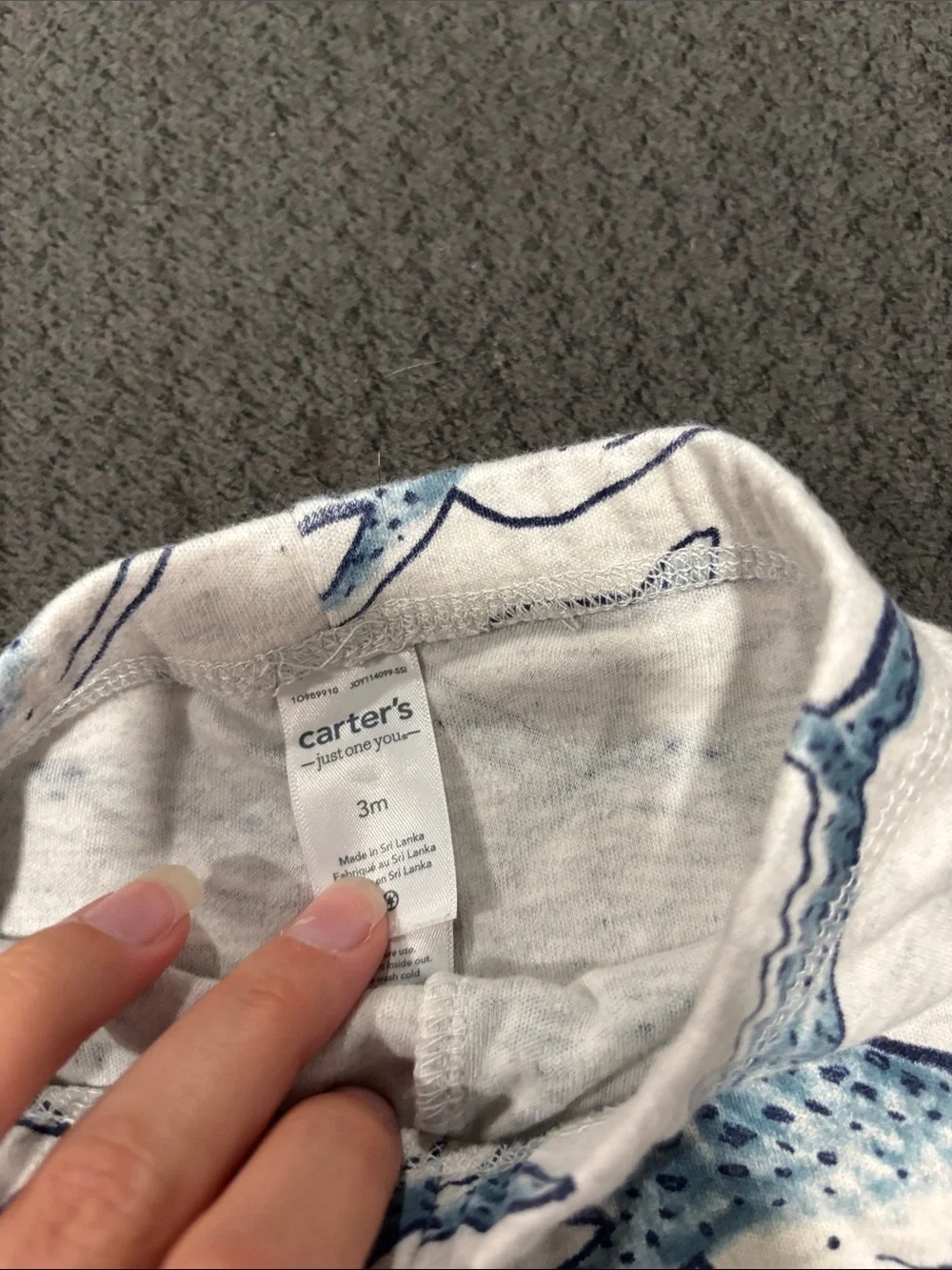 Carters blue grey