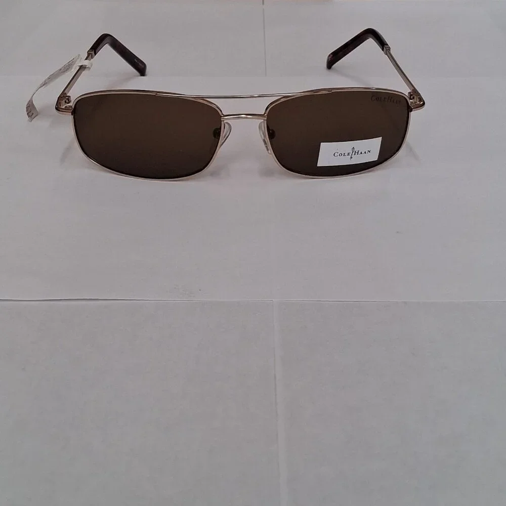 Cole Haan Distressed Gold Sunglasses: