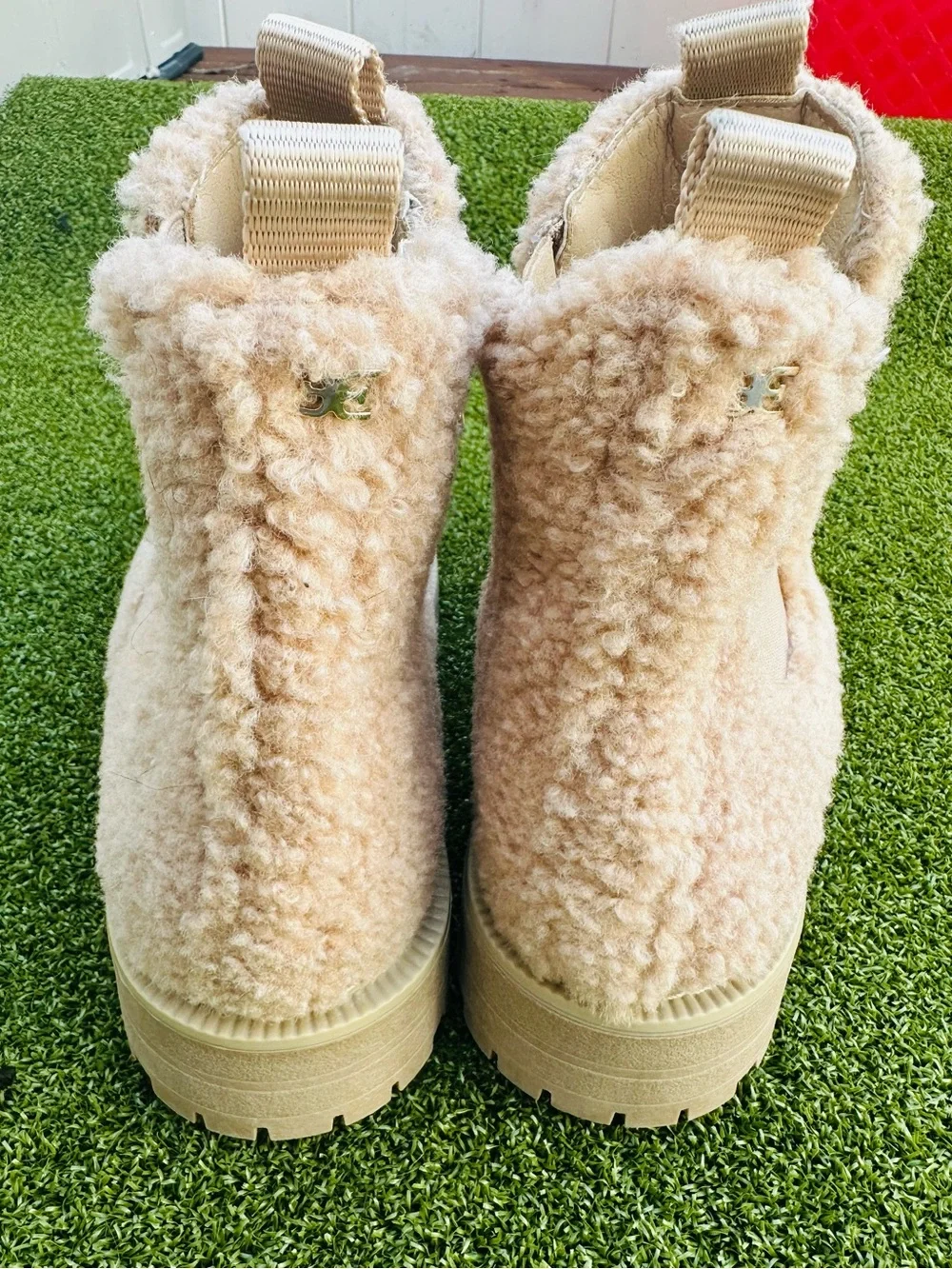 Sam Edelman Sherpa Ankle Boots – Girls’ Size 3