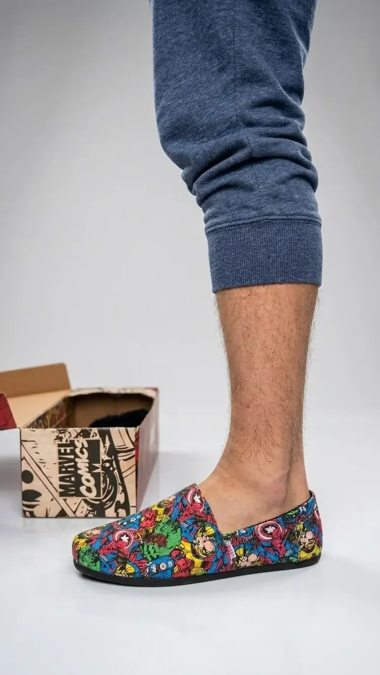 Marvel Comics Avengers Men's Slippers Sz M 9-10 Captain America Hulk NEW NIB