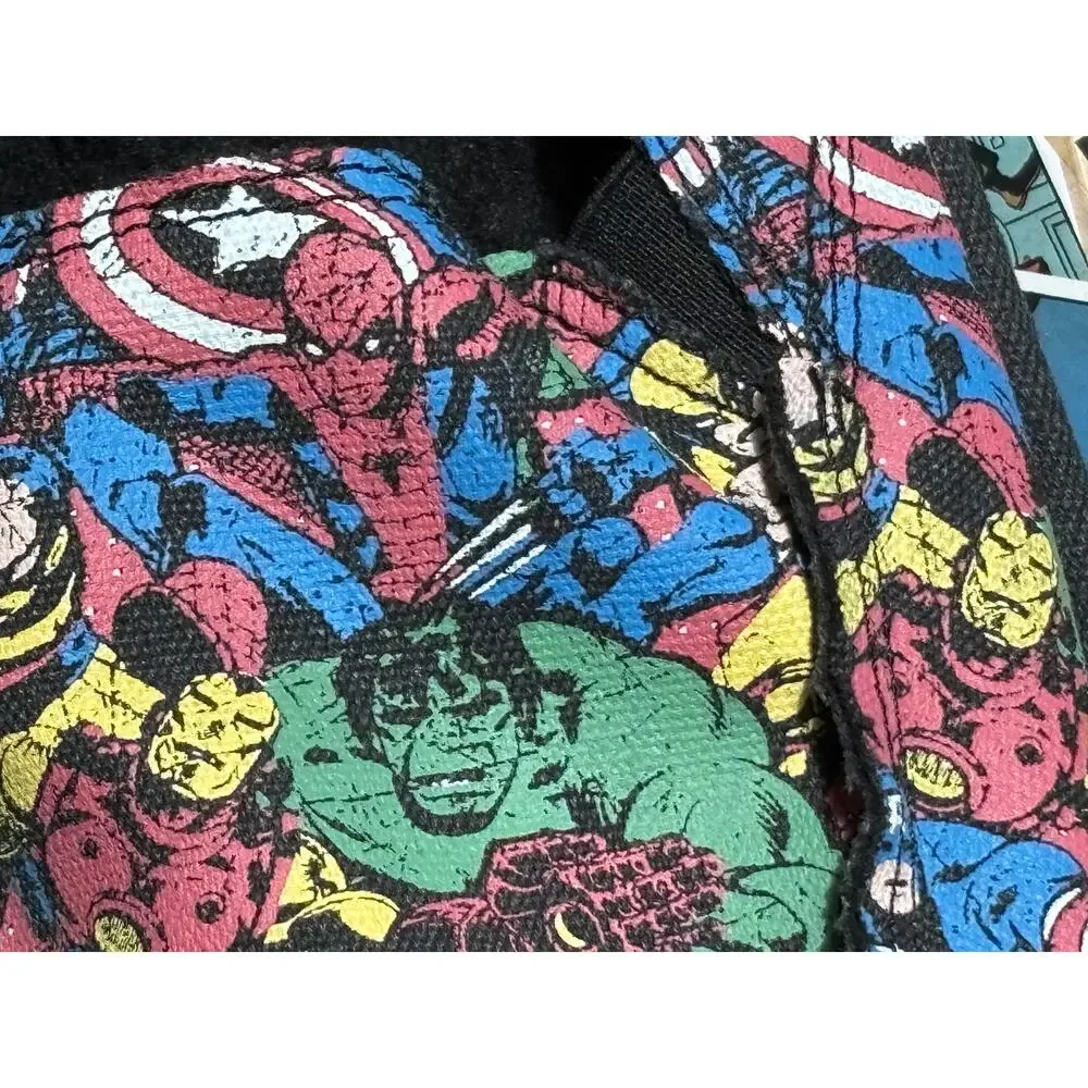 Marvel Comics Avengers Men's Slippers Sz M 9-10 Captain America Hulk NEW NIB