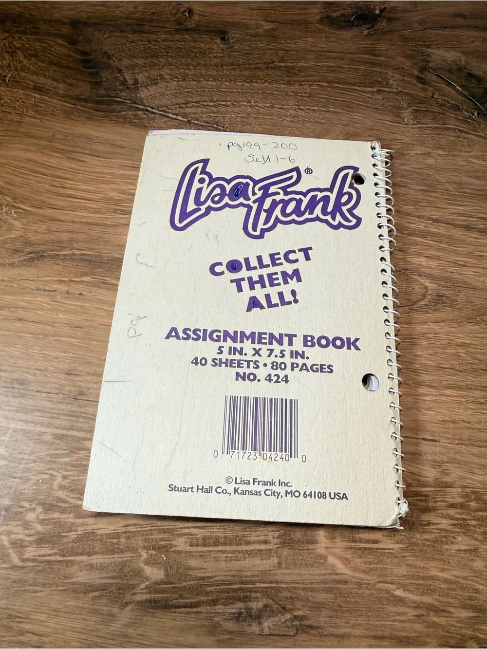 Vintage Lisa Frank Max Splash Assignment Book Orca Dolphin Penguin Plannerv