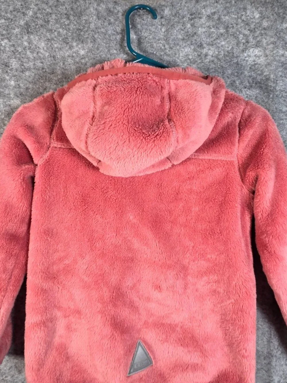 L.L.Bean Girls Hi-Pile Fleece Hooded Jacket M Coral Pink Gorpcore Cozy Gorpcure