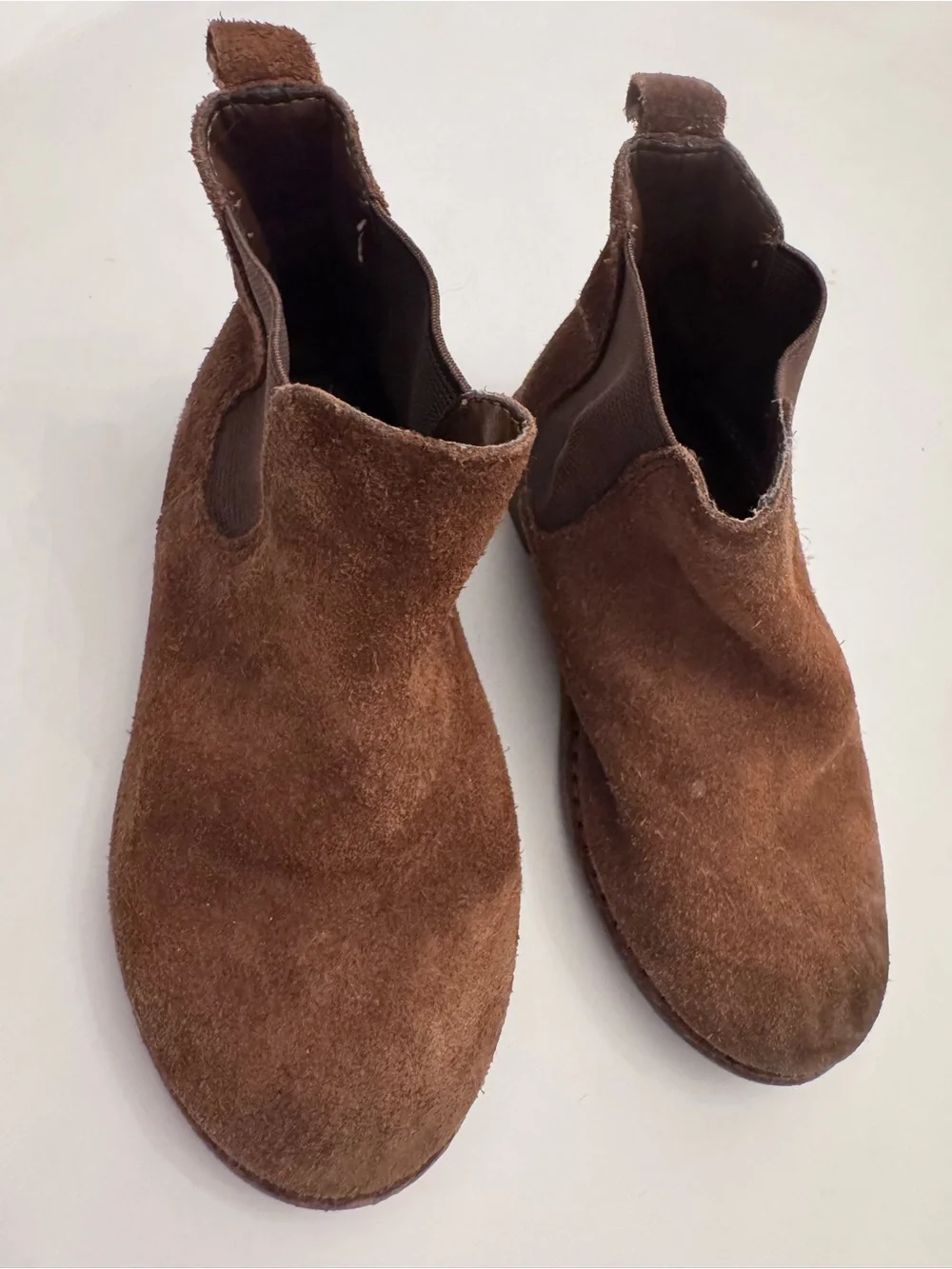 Janie & Jack Brown Suede Chelsea Boots 10