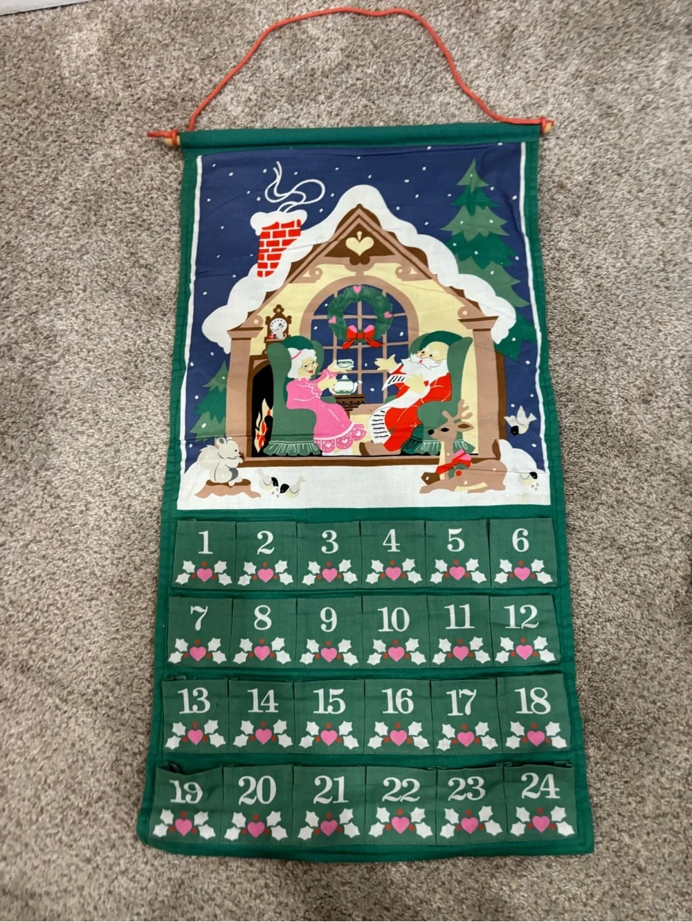 Vintage 1987 AVON COUNTDOWN TO CHRISTMAS Advent Calendar NO MOUSE