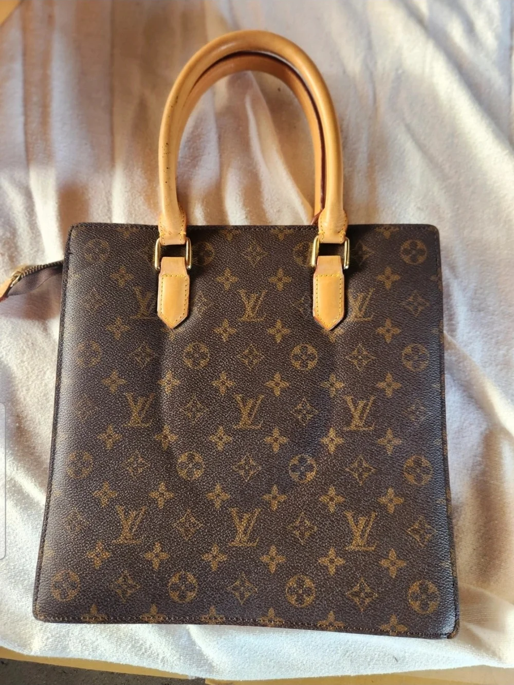 Lv.Brown Monogram Canvas Top-Handle Men’s Bag