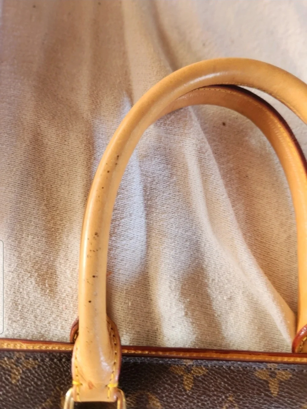 Lv.Brown Monogram Canvas Top-Handle Men’s Bag
