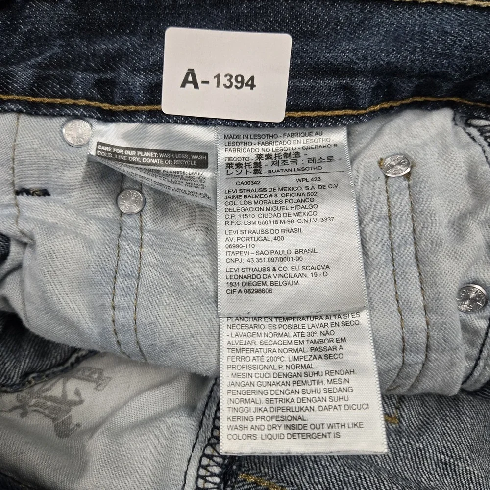 Levi's 527 Men Jeans 34X30 Blue Denim Bootcut Slim 28