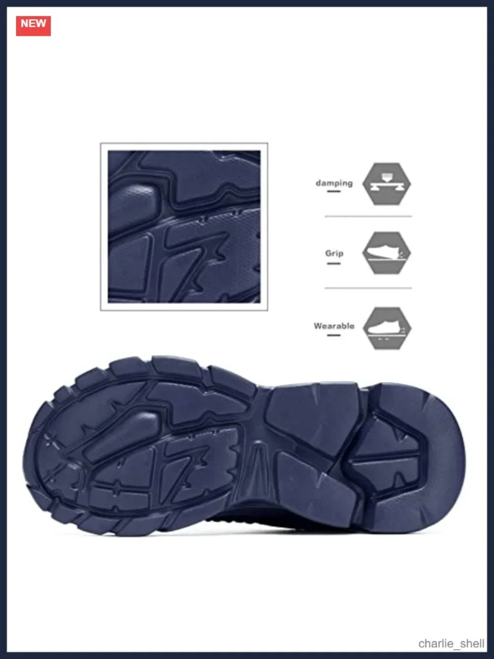 Men's Lightweight Breathable Running Shoes Non-Slip Memory Foam Athletic