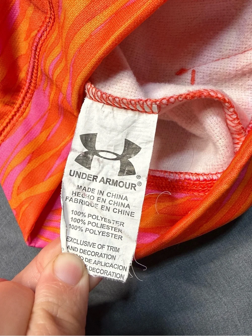 Under Armour Pink and Orange Camo Toddler Hoodie