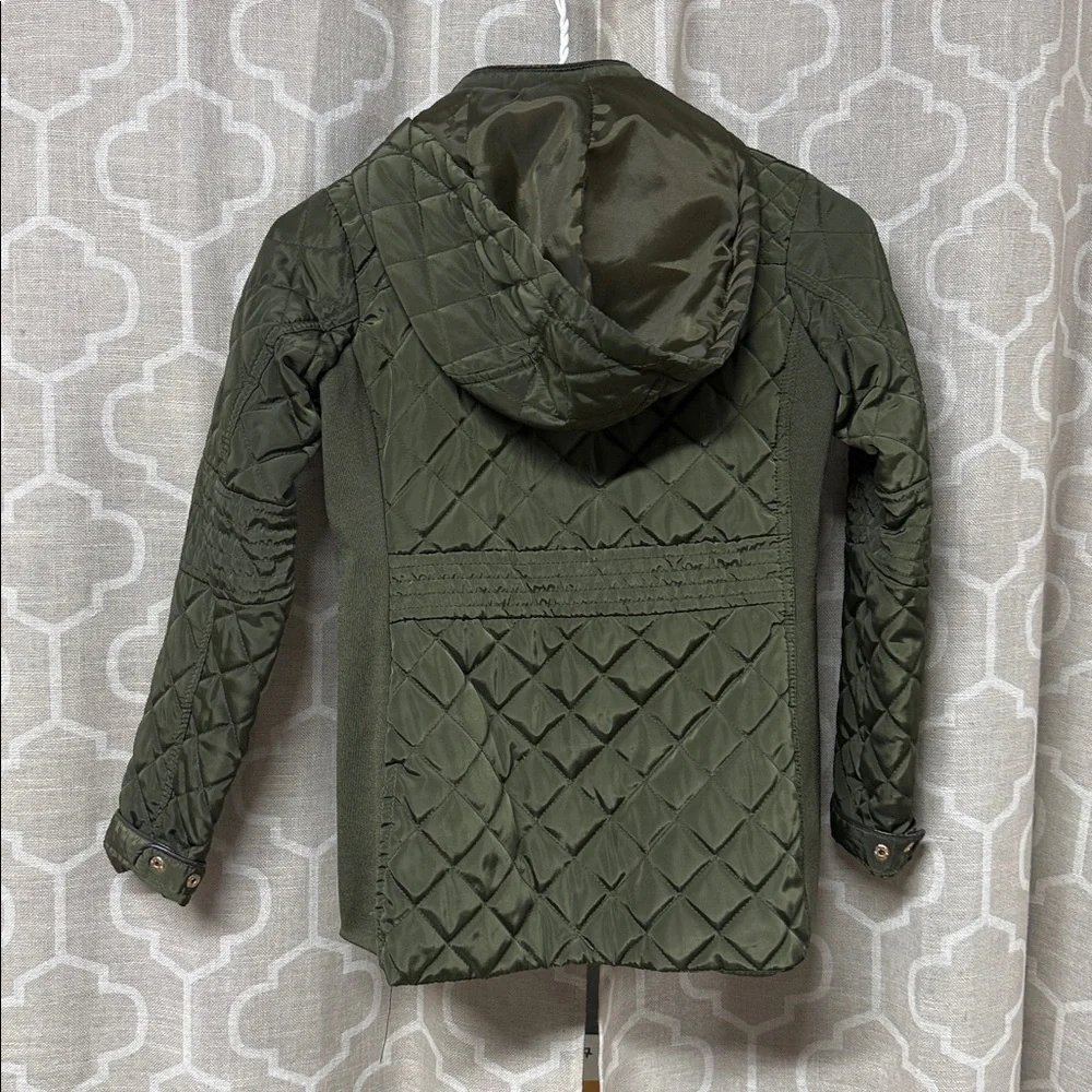 C|Sono kids Olive green Quilted girls winter Jacket size M/10