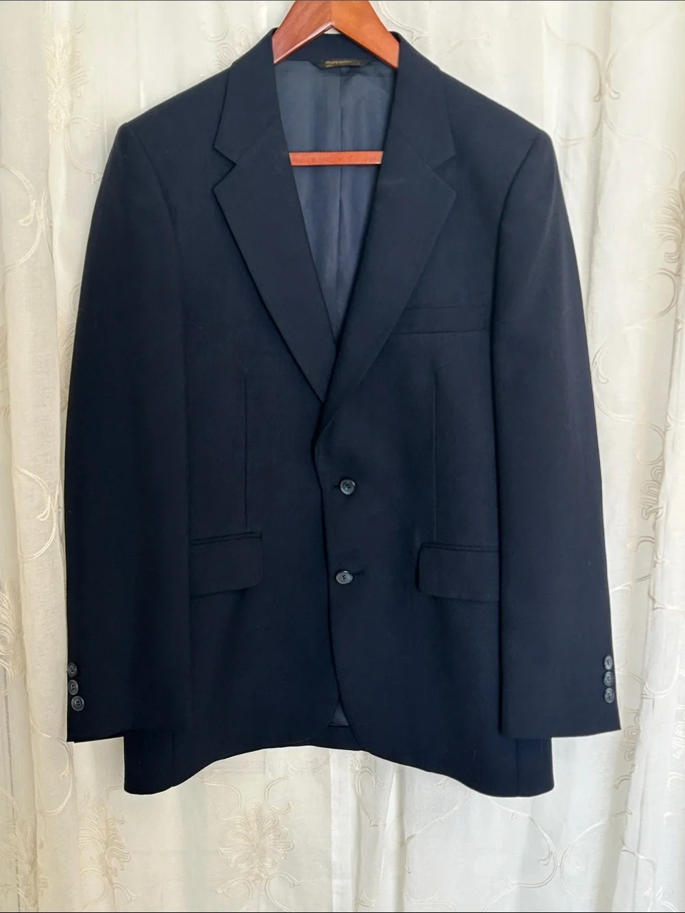 Vintage Allyn St George Navy Blazer Union Made USA No Tag Fit L XL