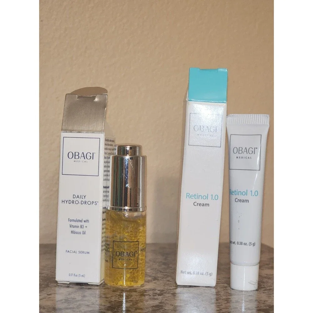 Obagi Retinol 1.0 and Daily Hydro Drops 2 Pc Bundle 5g/5ml*Authentic