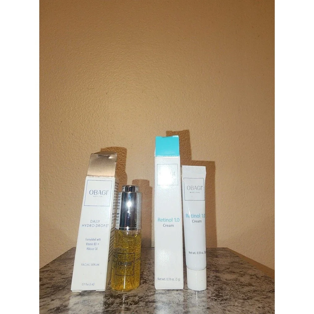 Obagi Retinol 1.0 and Daily Hydro Drops 2 Pc Bundle 5g/5ml*Authentic