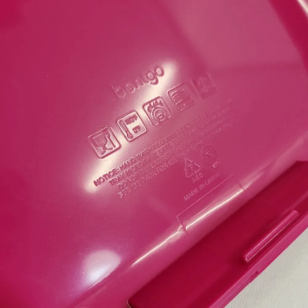 Bentgo Chill Kids Bento Lunch Box Leak-Proof Pink Teal BPA-Free Ice Pack Tray