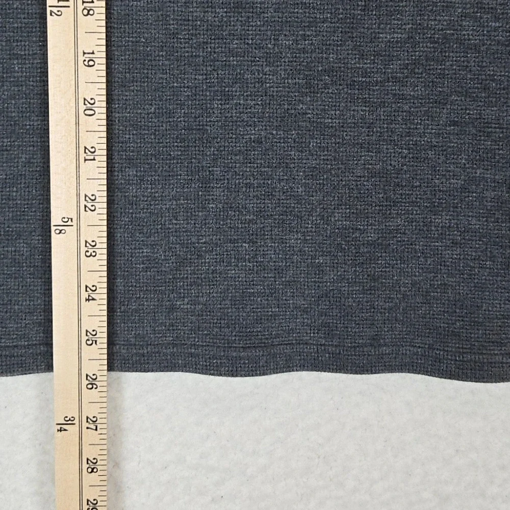 Polo Ralph Lauren Thermal Shirt Men Large Gray Waffle Knit Long Sleeve Sleepwear